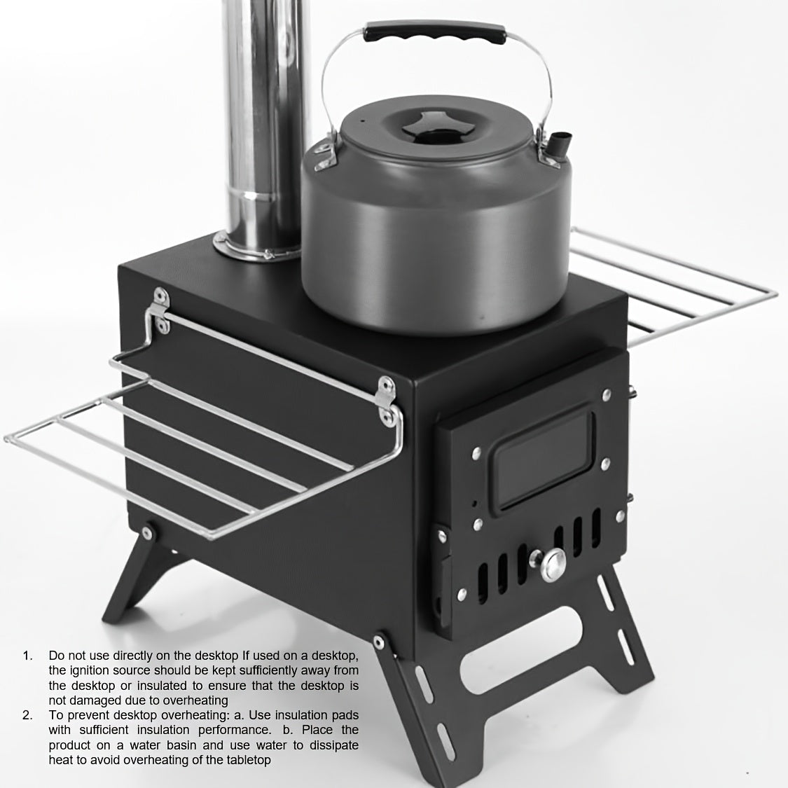 Portable Stainless Steel Camping Stove for Outdoor Cooking-2