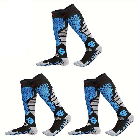 Men's Thermal Knee-High Sports Socks (3 Pairs)-0