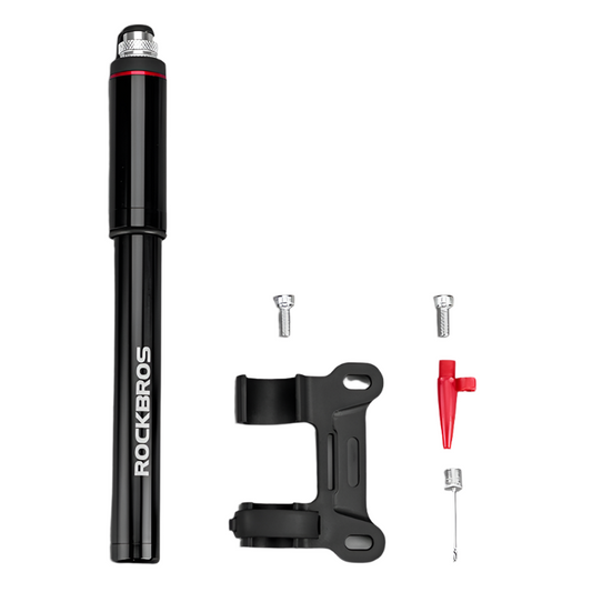 Mini High-Pressure Bike Pump 150 PSI Portable Hand Air Inflator Black-0
