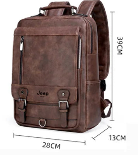 Large Leather Backpack for Men-1