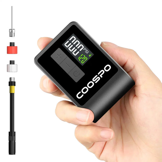 Mini Electric Air Pump Portable Digital Tire Inflator 120PSI Black-0