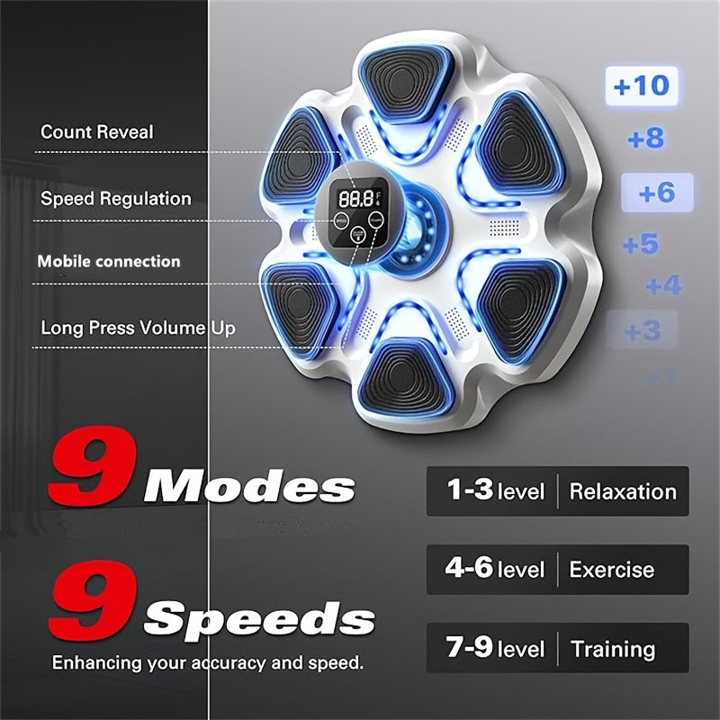 Wireless Music Punching Machine with Gloves-3