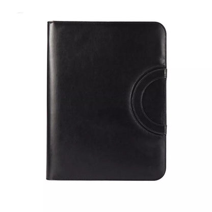 Men's Women's Leather Business Bag A4 Zipped Document Holder Conference Folder
