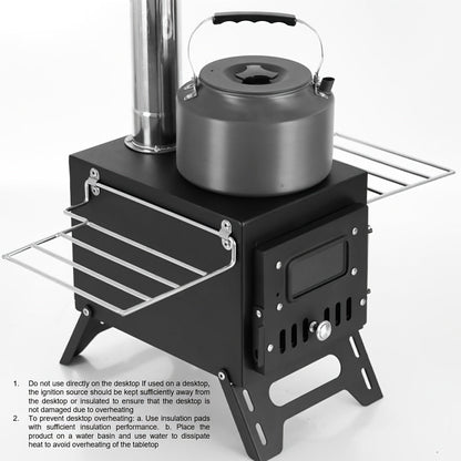 Portable Stainless Steel Camping Stove for Outdoor Cooking-2