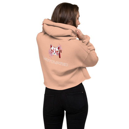 Cropped  Cherry Blossom Fox Hoodie-0