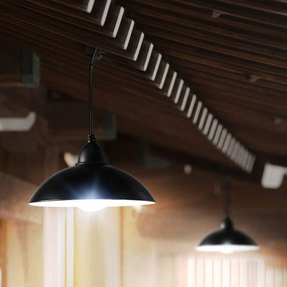 Solar Powered Hanging Pendant Light Garden Outdoor Patio Shed LED Lamp Lighting