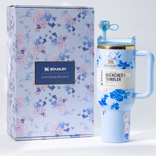 Stanley Blue Floral Breeze Tumbler [Limited Edition]-0
