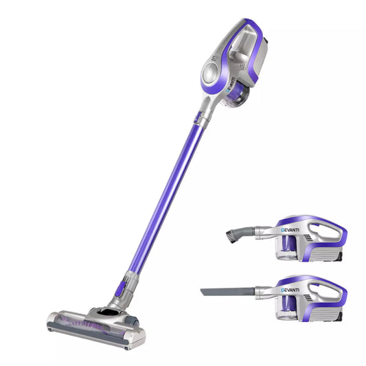 Devanti Stick Vacuum Cleaner Bagless Cordless Cordless Lightweight Purple New